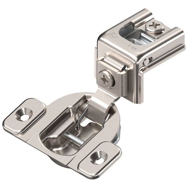 Blum 107 Degree 1-1/4in Overlay Self-closing Screw-on Compact Hinge 38C355C.20 - main